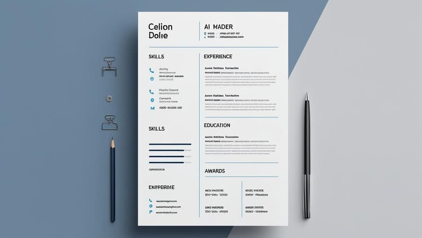 A minimalist resume format
